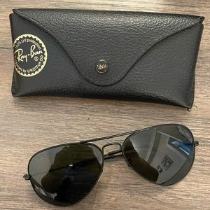 Authentic Ray-Ban All Black Aviators